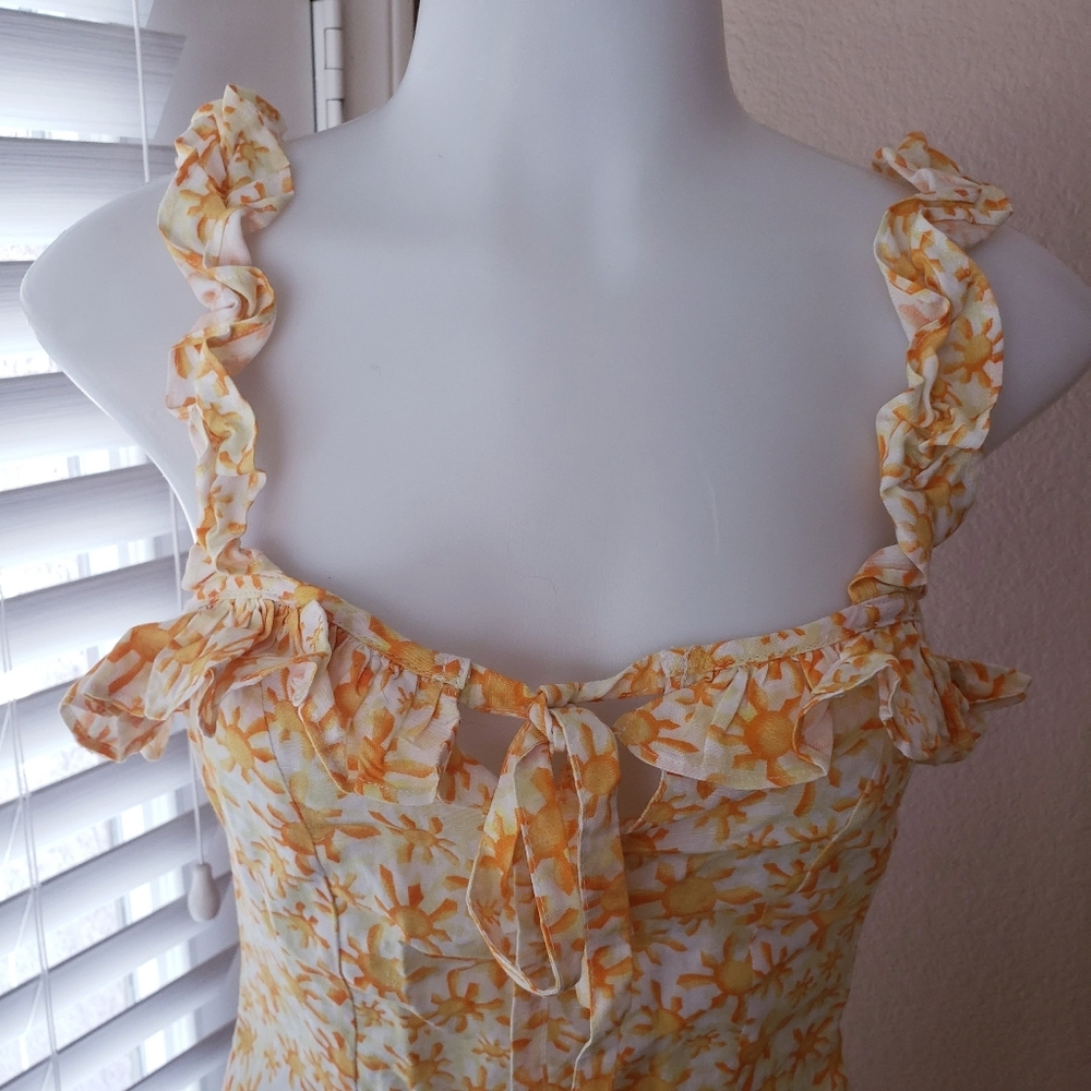 All Things Mochi Revolve Reyna Sun dress Flawed XS Extra Small NWT - Picture 4 of 14